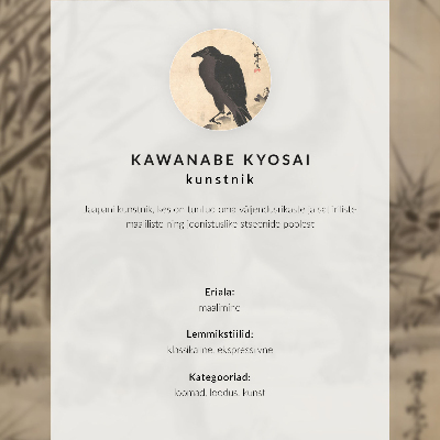Affiche décorative Chat attrapant une grenouille par Kawanabe Kyosai