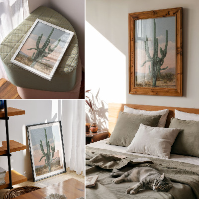 Impression sur toile Grand cactus (vers 1928) d'un artiste anonyme
