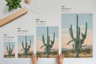 Impression sur toile Grand cactus d'un artiste anonyme vers 1928