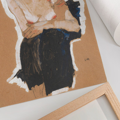 Affiche décorative Le Malicieux (1910), une peinture haute résolution d'Egon Schiele