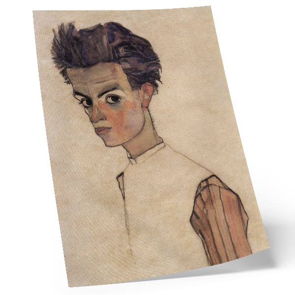Décoration murale Autoportrait d'Egon Schiele (1910)