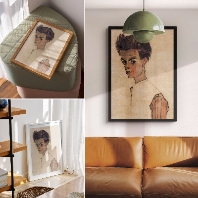 Décoration murale Autoportrait d'Egon Schiele (1910)