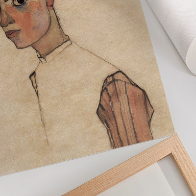 Décoration murale Autoportrait d'Egon Schiele (1910)