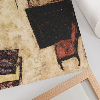 Affiche décorative Le salon de Schiele à Neulengbach (1911) par Egon Schiele