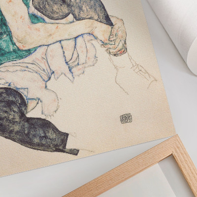 Décoration murale Femme assise, genou levé (1917) par Egon Schiele