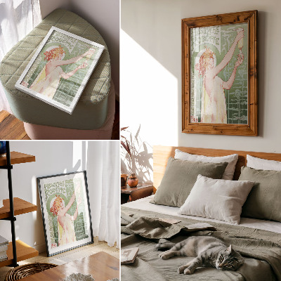 Impression sur toile Privat Livemont (1896), chromolithographie d'Absinthe Robette
