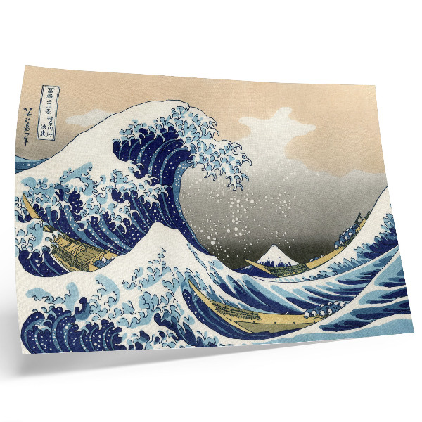 Affiche décorative La Grande Vague de Kanagawa (1760-1849) par Hokusai – Estampe japonaise ukiyo-e