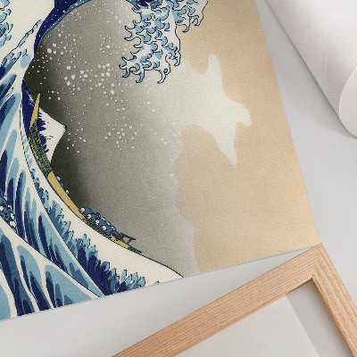 Affiche décorative La Grande Vague de Kanagawa (1760-1849) par Hokusai – Estampe japonaise ukiyo-e