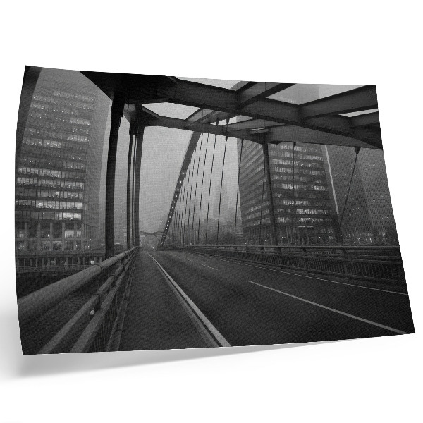Affiche et poster Pont de la ville, bâtiments majestueux, élégance austère