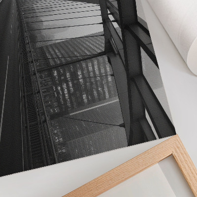Affiche et poster Pont de la ville, bâtiments majestueux, élégance austère