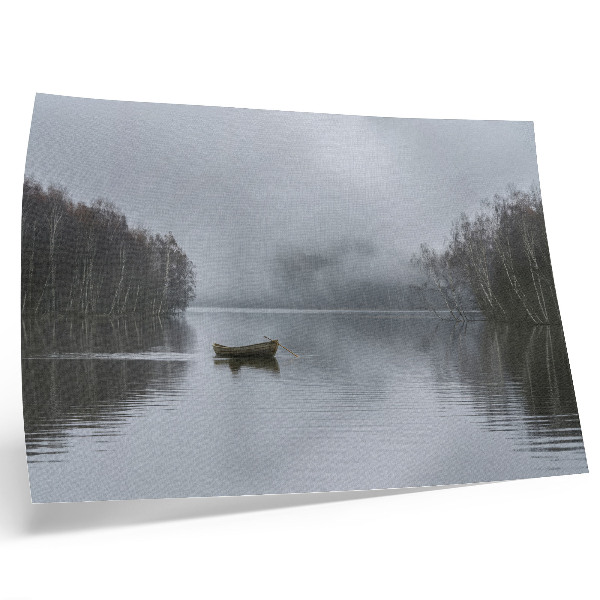 Affiche et poster Ciel et eau, brouillard et arbres, paix et tranquillité