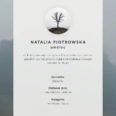 Affiche représentant une maison d'hiver minimaliste sur fond de neige