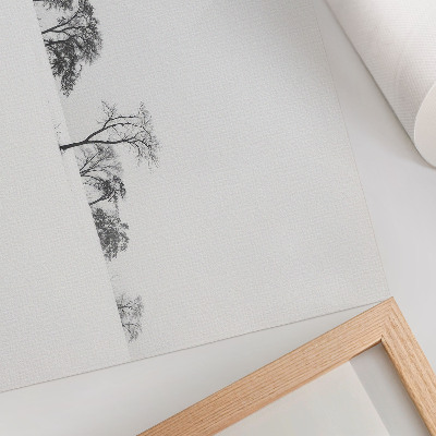 Affiche décorative Paysage minimaliste, arbres d'hiver, paix