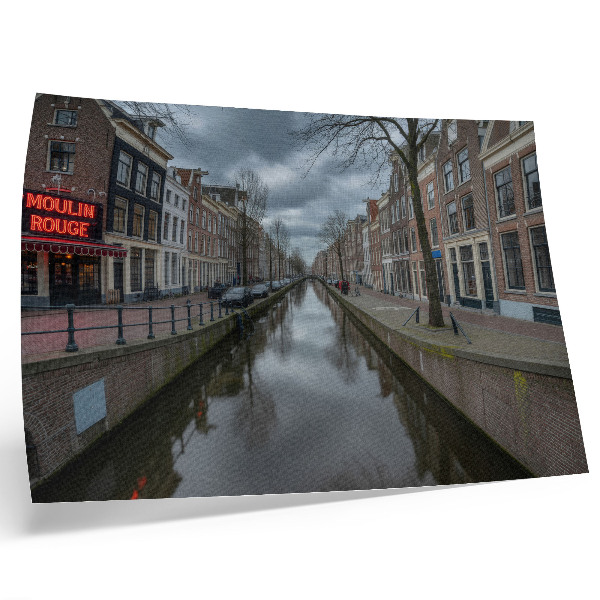 Affiche décorative Canal, architecture douce, ciel atmosphérique