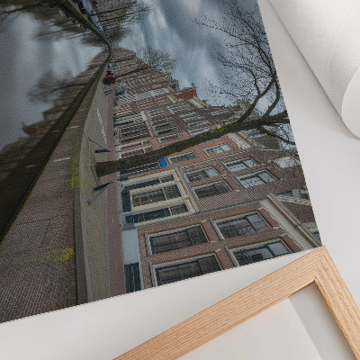 Affiche décorative Canal, architecture douce, ciel atmosphérique
