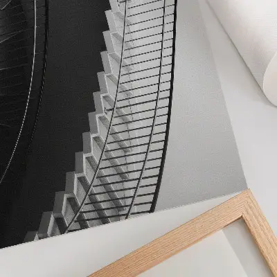 Affiche et poster élégance en noir et blanc aux formes modernes