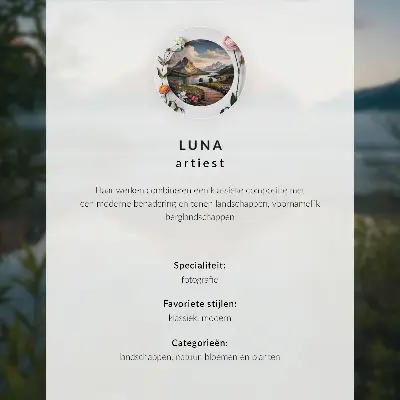 Affiche décorative montagnes et lac avec une personne en harmonie avec la nature