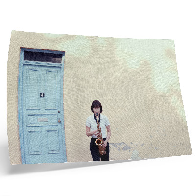 Affiche décorative Minimalisme, couleurs vives, calme, musique à la porte