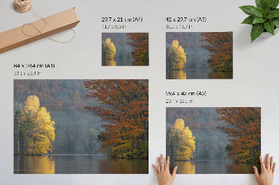 Affiche et poster Couleurs d'automne, lac, atmosphère paisible, harmonie