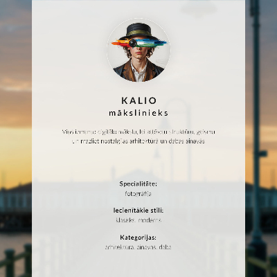 Affiche décorative Un pont à l'horizon éclairé par le soleil