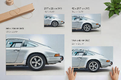 Affiche décorative Voiture de sport classique au style élégant et chic