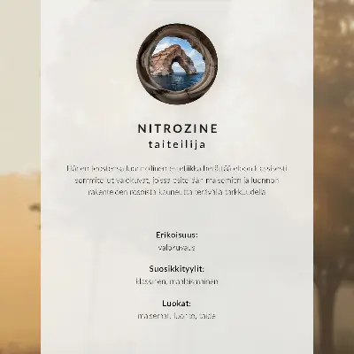 Affiche décorative forêt verdoyante dans le brouillard à l'atmosphère mystérieuse