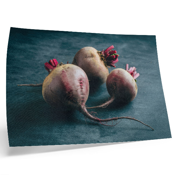 Affiche et poster Trois betteraves, la beauté brute et minimaliste de la nature