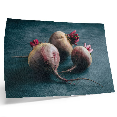 Affiche et poster Trois betteraves, la beauté brute et minimaliste de la nature