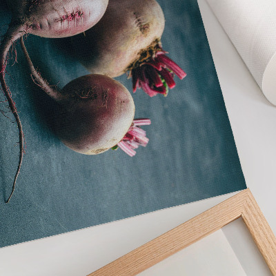 Affiche et poster Trois betteraves, la beauté brute et minimaliste de la nature