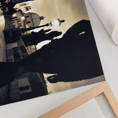 Affiche décorative représentant la passerelle intérieure des tours gothiques