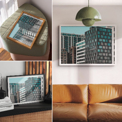 Affiche décorative Harmonie géométrique du verre dans les bâtiments modernes