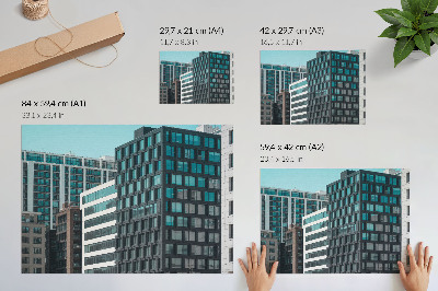 Affiche décorative Harmonie géométrique du verre dans les bâtiments modernes
