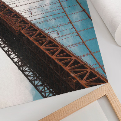 Affiche Pont aux détails se détachant sur le ciel