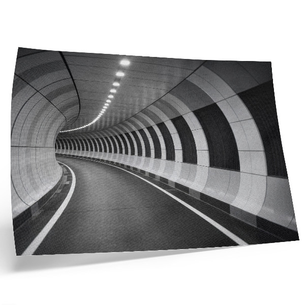 Affiche Tunnel spatial géométrique moderne