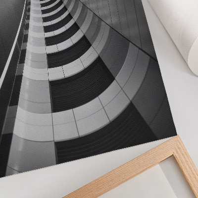 Affiche Tunnel spatial géométrique moderne