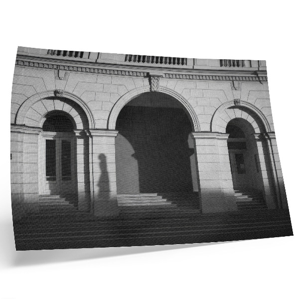 Affiche architecture élégante arches classiques ombres