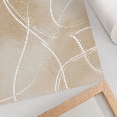 Affiche lignes harmonieuses, couleurs délicates et paix