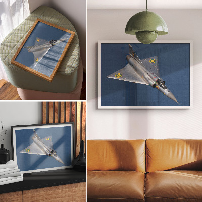 Affiche et poster Un avion militaire dynamique dans les airs