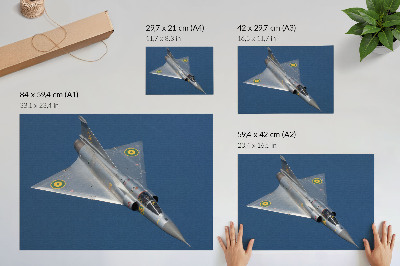 Affiche et poster Un avion militaire dynamique dans les airs