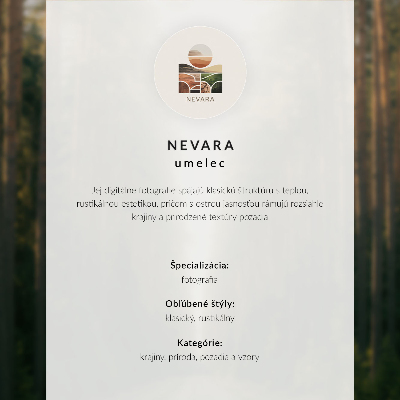 Affiche Paysage hivernal de montagnes, d'eau et d'arbres au crépuscule