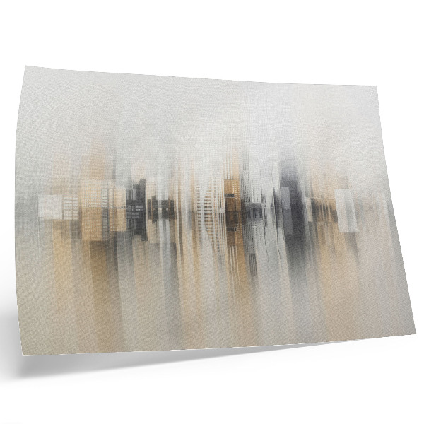 Affiche et poster Architecture urbaine moderne dans le brouillard