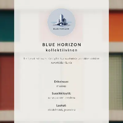 Affiche et poster représentant une architecture urbaine moderne dans le brouillard