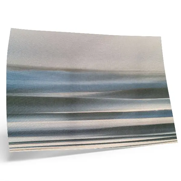 Affiche représentant de délicates vagues pastel dans des tons de bleu