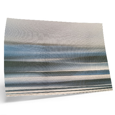 Affiche De délicates vagues pastel dans des tons de bleu