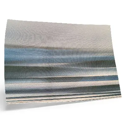 Affiche représentant de délicates vagues pastel dans des tons de bleu