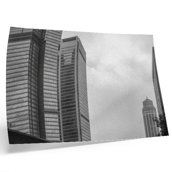 Affiche et poster gratte-ciel monochromes des villes modernes