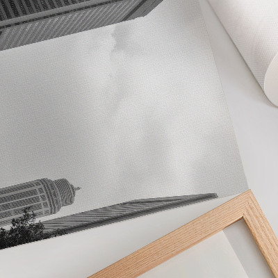 Affiche et poster gratte-ciel monochromes des villes modernes