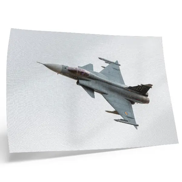 Affiche et poster avion de chasse moderne en vol dans le ciel