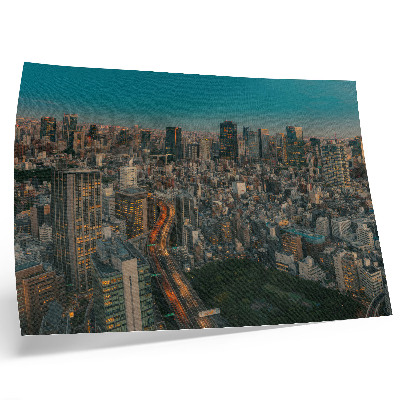 Affiche décorative Vue aérienne d'une ville moderne et dynamique