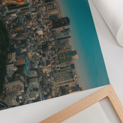 Affiche décorative Vue aérienne d'une ville moderne et dynamique